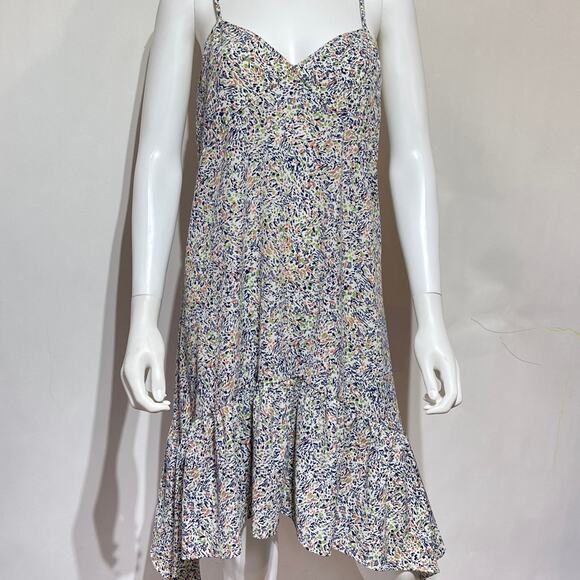 Anthropologie Lilka Aubrietta Sundress Womens Small Hi-Low Ruffle Multicolor - Picture 2 of 11